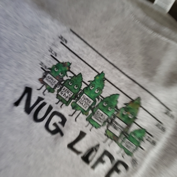 Nug life. Light grey cotton tshirt. Medium. - Picture 2 of 2